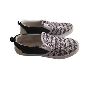 Disney Mickey Mouse Slip On Men's Shoes White Black RN#151473 Size 10